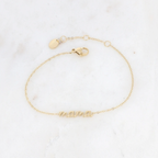 bracelet en acier inoxydable avec une inscription "mama"