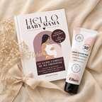 pack grossesse composé d'une crème SPF 50+ et du guide de la grossesse